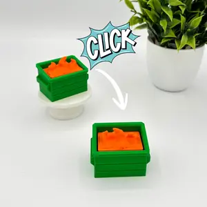 Dumpster Fire Fidget Clicker | 3D Printed Sensory Toy