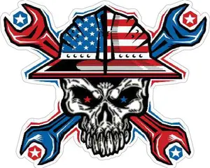 America Wrench Skull