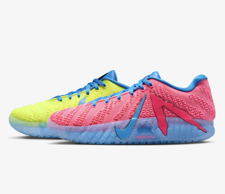 Nike Ja 3 Kool Aid Basketball Shoes by Ja Morant SKU: IW1159-700 Footwear Training Athletic Sneaker Kool Aid Sneakers Kool Aid Ja 3 Ja Morant Sneakers Mismatched Shoes Kool Aid Drink Inspired