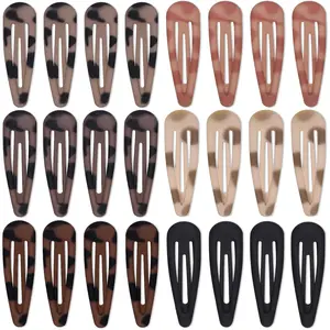 Hair Barrettes Matte Snap Hair Clips, 24Pcs Hair Barrettes For Women Girls, 2 Inch