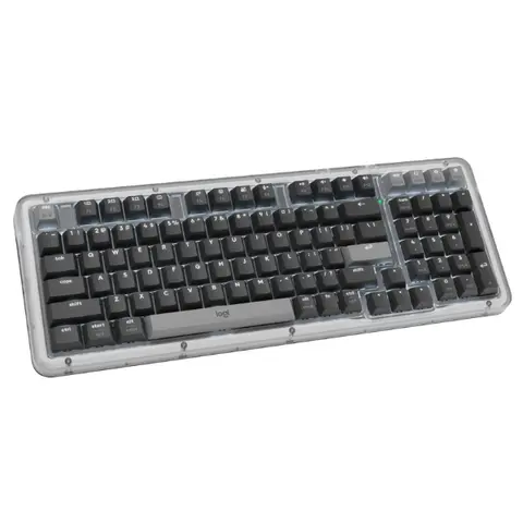Logitech Alto Keys K98M Full-Sized Durable Multi-Device Bluetooth Mechanical Keyboard, Customizable Switches, Vibration-Absorbing Gasket, Illuminated Backlit Keys, USB-C Charging, for PC, Mac Laptops, Bluetooth Keyboards, Full-Sized Mechanical Keyboards