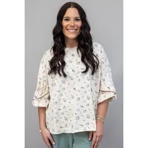 Floral Flare Top