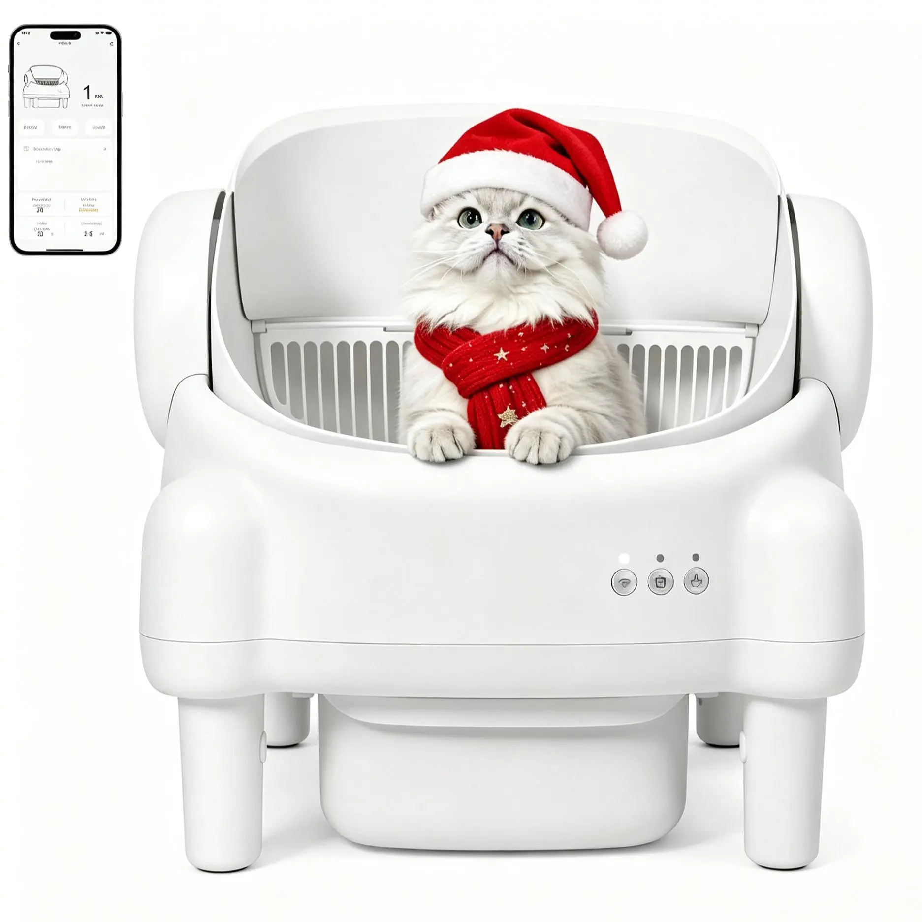 Best Seller | ECORUI Open-Top Automatic Litter Box, Smart Self Cleaning Box with Infrared & Gravity Safety Sensors, 2.4G WiFi Data,#Summervibes #petlovers