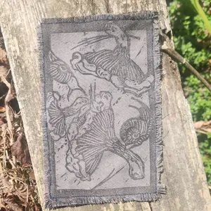 Mushrooms and Snails Clothing sew on patch