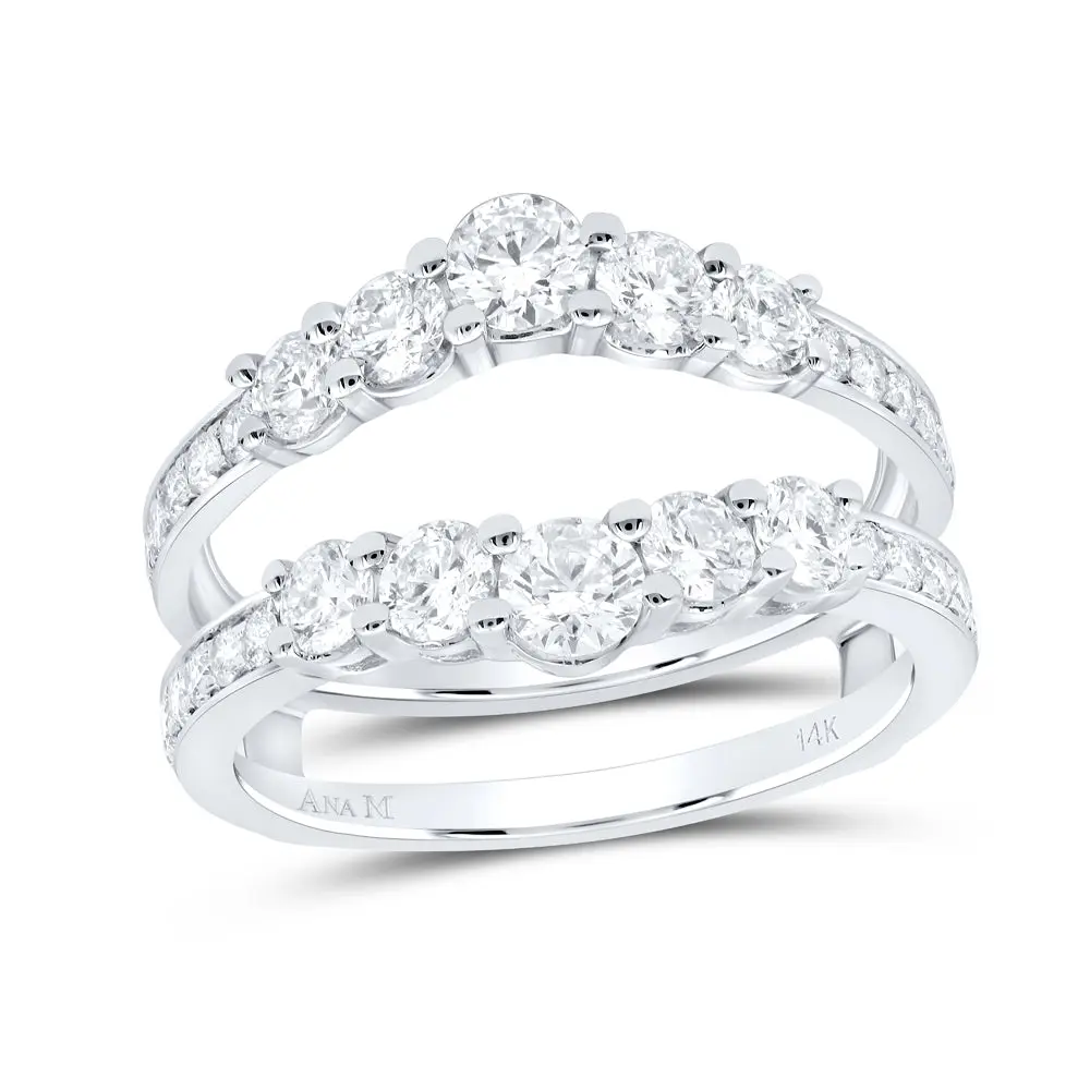 1 1/2Ctw Dia Ana M Enhancer Ring (4.01 grams)