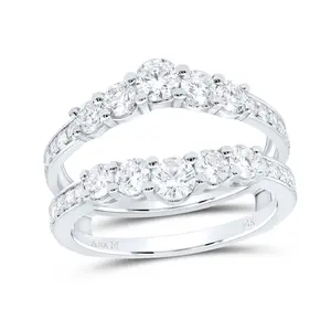 1 1/2Ctw Dia Ana M Enhancer Ring (4.01 grams)