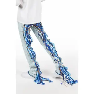 Otto Light Blue Stacked Flare Jean