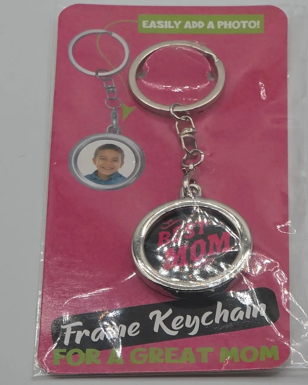Frame Keychain "BEST MOM" Photo Frame