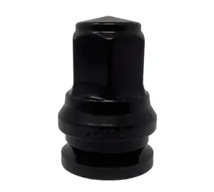 Ford F-250 F-350 Super Duty OEM Replacement Closed End Lug Nuts 14x1.5 Flat Seat Black Lugs for Aluminum Wheels 2003 & Newer Models F250 F350 Excursion