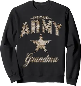 Army Grandma Sweatshirt for Women (Camo)