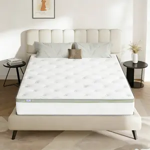 Queen Mattress 10 Inch | Queen Size Hybrid Mattresses in a Box | Medium Firm Feel Memory Foam and Individual Pocket Springs | Fiberglass Free Bed Matress | Breathable | CertiPUR-US | Upgrade