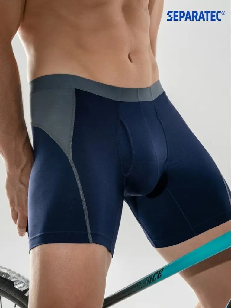 Separatec Men's 3-Pack Dry Fit Athletic Underwear - Polyamide Anti-Chafe Boxer Briefs with Separate Pouch, 6.5" Inseam for Gym, Lightweight Sports, Casual Sports & Fitness Use, Mensfashion, Active Wear, Rock Climbing, Breathable, Good Stretch, Airflow Ven