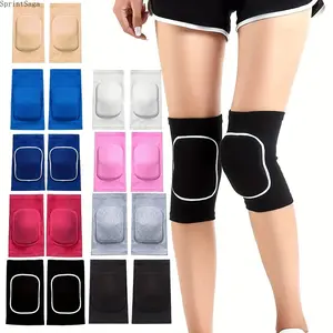 2-Pack Volleyball Knee Pads, Unisex High-Elastic Nylon Protective Gear, Full Coverage Design, Comfortable and Durable Knee Pads for Volleyball, Basketball, Football, Yoga, Running, Cycling, Fitness, and Outdoor Sports