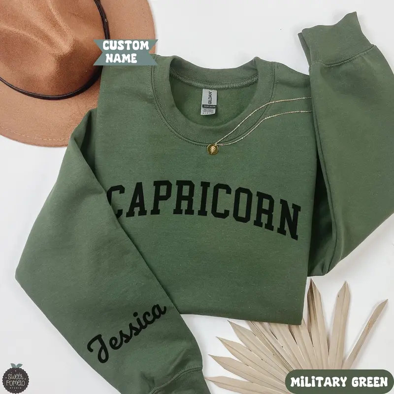 (DM TO SHOP ) Custom Capricorn Zodiac Shirt: Y2k Shirt Trendy Sweatshirt Gift Astrology Shirt