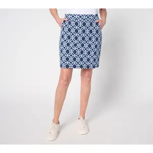 Belle by Kim Gravel Regular Preppy French Terry Skort Belle by Kim Gravel Regular Preppy French Terry Skort