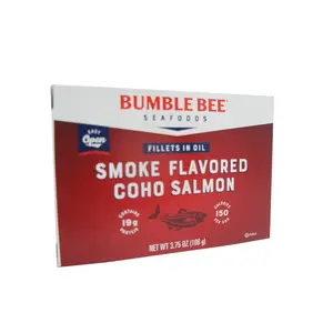 Bumble Bee Smoked Coho Salmon Fillets in Oil – 3.75oz Cans, 3 & 6 Pack, Ready-to-Eat