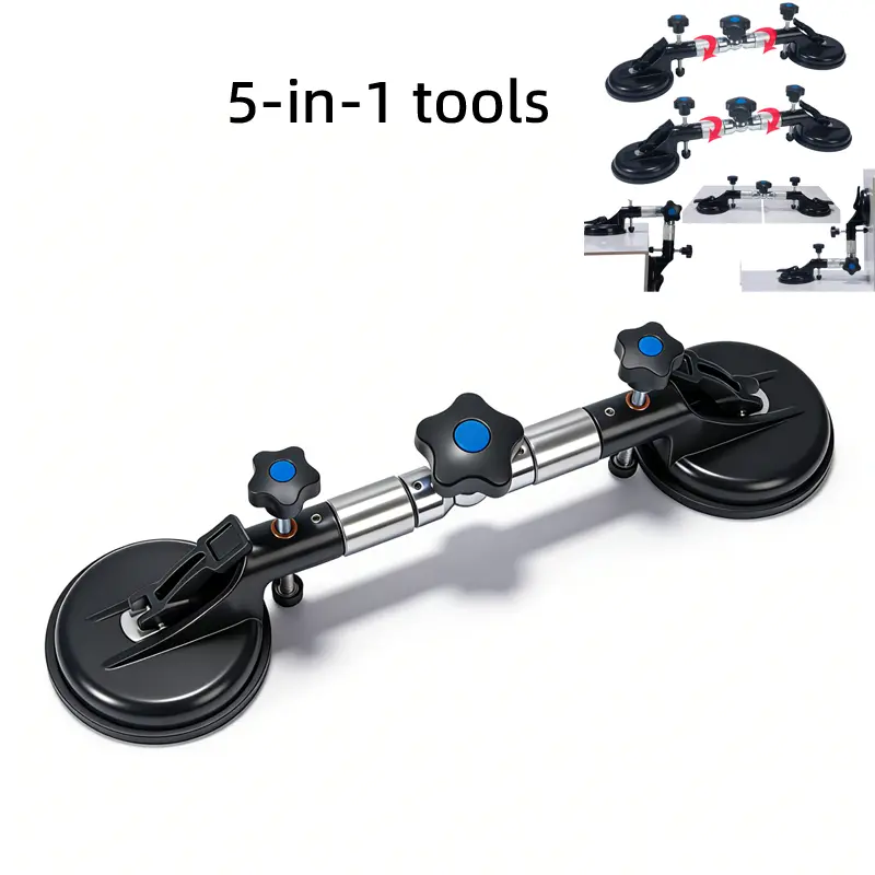 2 Alignment Jigs - 90°-270° Swivel Adjustable Powerful Vacuum Grip Suction Cup Alignment Tool, Professional Grade Masonry & Tiling Tool for Tile Work, Seamless Splicing on Smooth Surfaces, Countertops, Countertop Joining