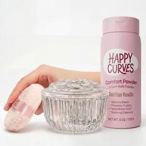 The Ultimate Trio: Comfort Powder, Comfort Puff & Glass Vanity Jar