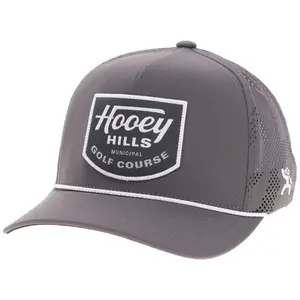 Hooey Noonan Cowboy Golf Hat Grey/Black