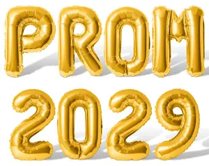 Letter Balloons - PROM 2029 16" Inch Alphabet Letters Foil Mylar Balloon Prom Party Banner