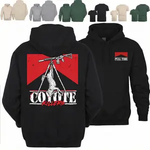 Pull Time Hunting Hoodie | Coyote Killers Hunting Apparel for Men, Built for the Wild Outdoor Hoodie, Unique Hunting Lifestyle Streetwear