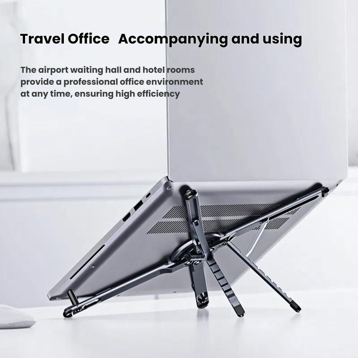3-in-1 Multifunctional Stand for Mobile Phone Tablet Laptop, New Aluminum Alloy Foldable Portable Travel Stand,Powerful Magnetic Suction,Suitable for Travel, Office Tripod Smartphone Cellphone Folding