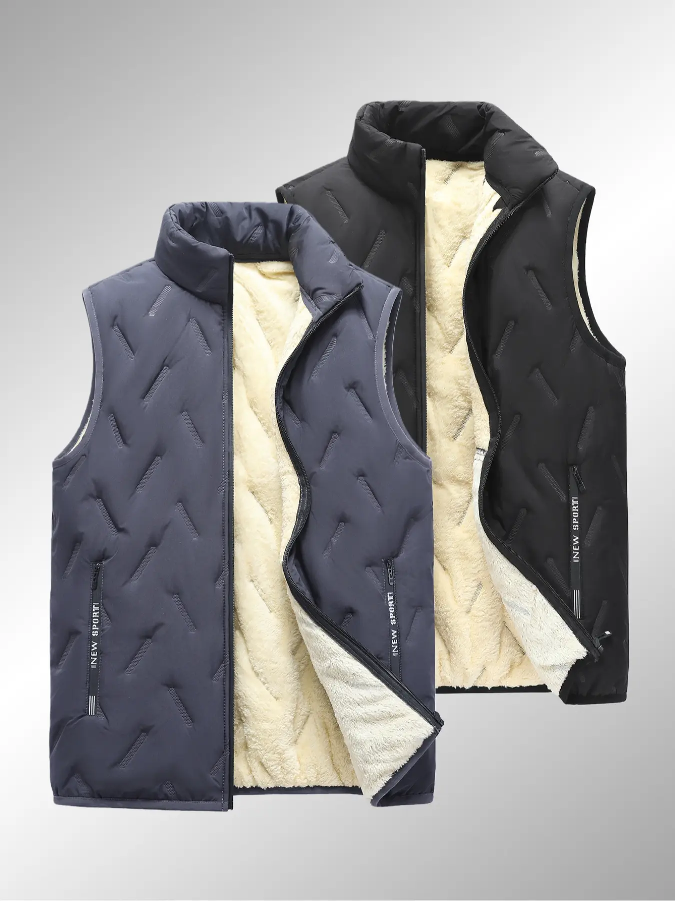 Men's Casual Sports Vest Gilet, Soft Comfortable Fabric, Dual Side Zipper Pockets, Perfect for Fall Winter Outdoor Activities