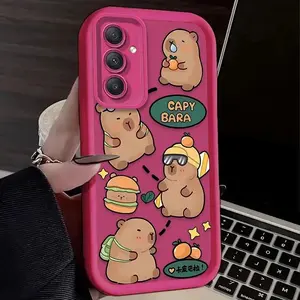 Cool Capybara Printing Case Cover For Samsung Galaxy A54 A05 A05S A34 A24 A14 A53 A33 A23 A13 A52 A52S A32 A22 A12 A71 A51 A31 A50