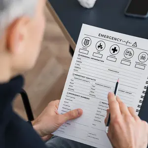 "Just In Case" Family Information Binder (20+ Forms Included) | Personal/Family/Medical/Financial/Vehicle Info Organizer, Emergency Document Tracker