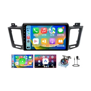 Android 13 Car Stereo Radio for Toyota RAV4 2013-2018 10 Inch IPS Touch Screen Wireless CarPlay Android Auto GPS WiFi Bluetooth Mirror Link AHD Rear View Camera