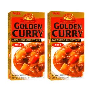 S&B Golden Curry Japanese Curry Sauce Mix Original Flavor 92g x 2 Pack