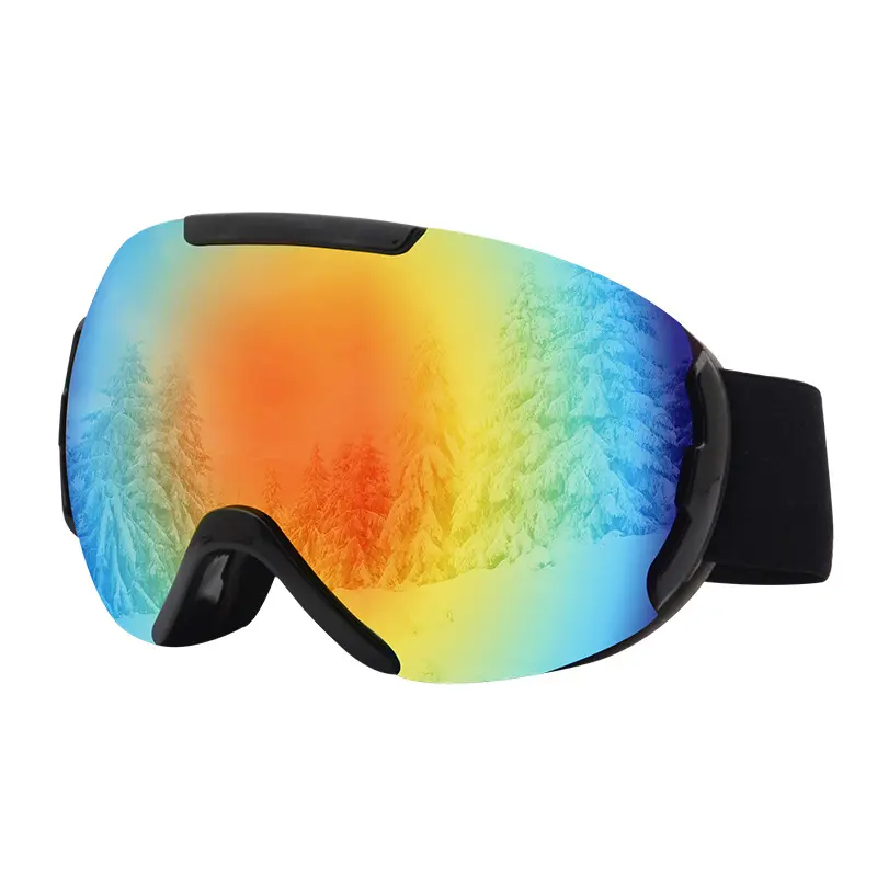 Sports Eyewear Ski Goggles with High-Definition Dual-Layer Anti-Fog Lenses, Wide-View Spherical Lens, UV Protection, Interchangeable Clip-On Lens System – for Skiing, Mountaineering