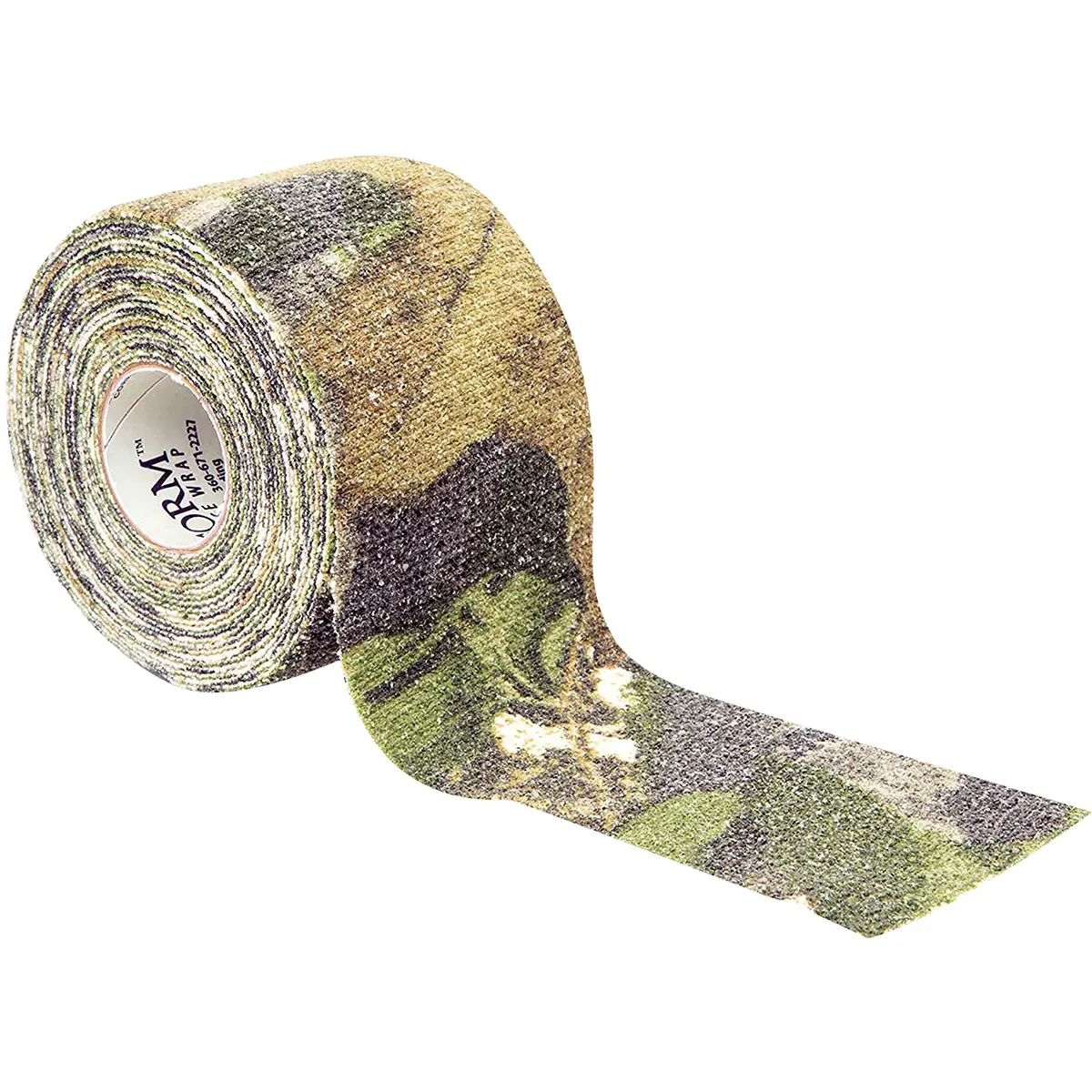 McNett Tactical Camo Form Protective Fabric Tape - 2" x 144 Inches Camo Wrap, Heavy-Duty Stretch Fabric, Adds Extra Grip, Conceals Tactical Camouflage Gear, Insulates Hands, Easy to Cut (Mossy Oak Obsession Design)