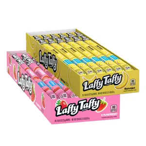 Laffy Taffy Ropes Double Flavor Pack – Banana & Strawberry (2 Packs of 24)