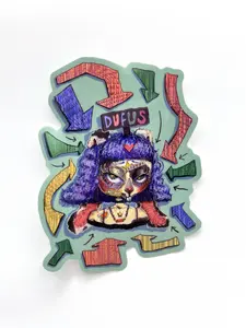 Bunny Girl Sparkly Sticker Waterproof Vinyl