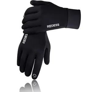 2PC Cold Weather Gloves for Men Women Waterproof Warm Anti-Slip Gloves with Finger Touchscreen  Wrist Protection outdoorfun