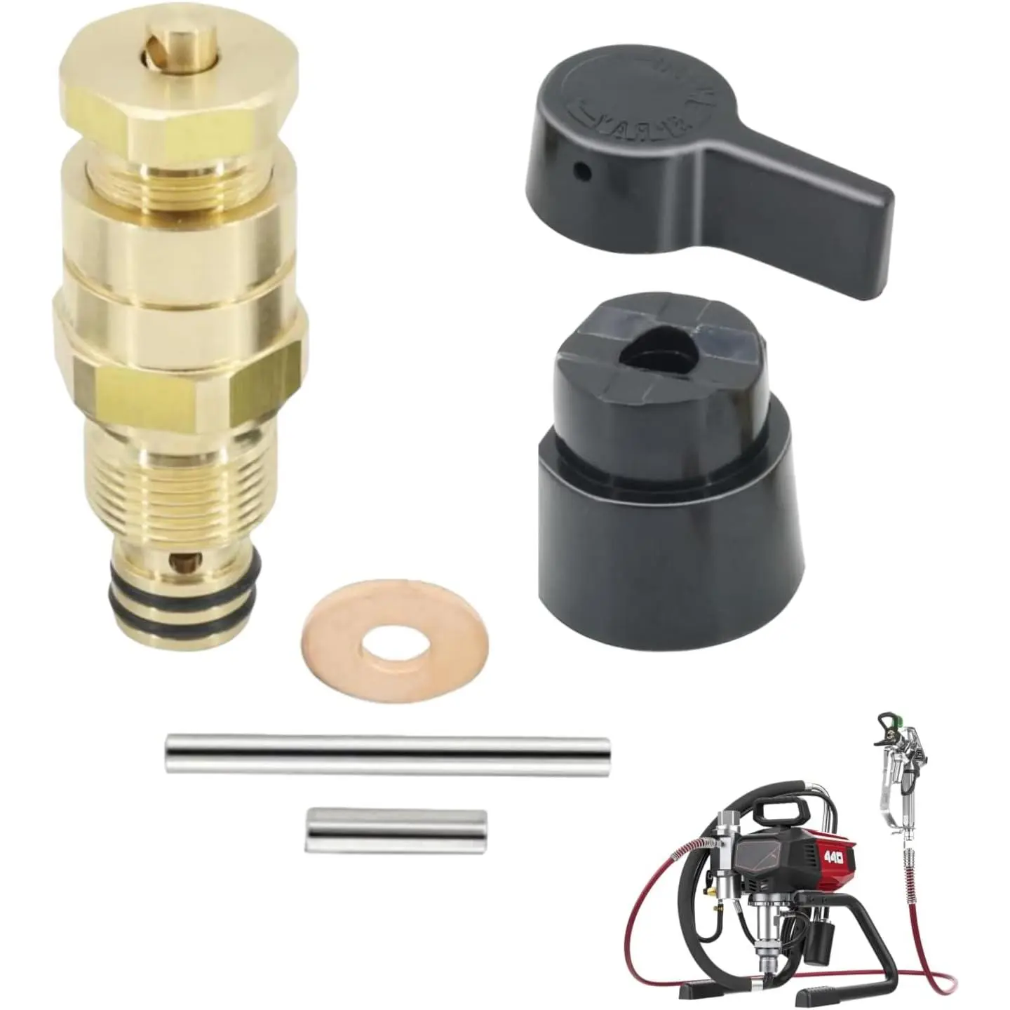 700-258 Drain Valve for Compatible with Airless  Sprayer for Titan 440 540 640 740 Aftermarket Airless  Sprayer, 700258 Prime Spray Valve