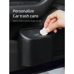 Car-Mount Multi-Functional Trash Can / Trash Bag / Waste Bags / Trash Can & Bag Set – Black/White/Pink/Multi-Color – Suitable for RVs, Cars, Trucks, and Other Vehicles – No-Drill Installation