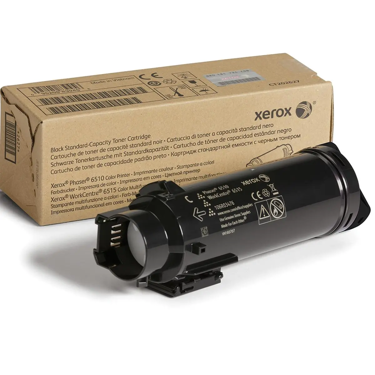 Xerox Black Standard Capacity Laser Toner Cartridge for Select WorkCentre and Phaser Printer, 1000 Pages Yield