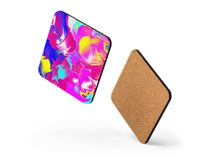 Splash BeSculpt Cork-back Coaster