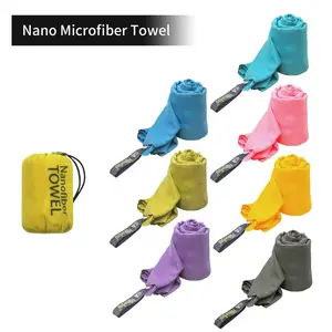 Storable absorbent sports towel, ultra-soft microfiber travel towel, quick-drying towel for gym/camping/beach