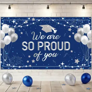 1 Set of Large-Scale Graduation Ceremony Backdrops for the Class of 2026, Graduation Party Decorations, Photography Backdrops, High School and College Party Decorations