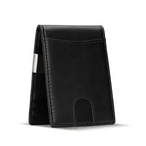 Bruno Marc Men's Slim Wallet with Money Clip