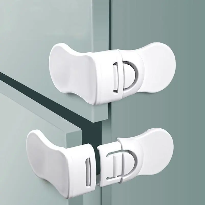 Drawer Safety Lock, Multifunctional Self-adhesive Safe Lock, Cabinet Corner Lock, Refrigerator Door Lock, Protection Lock