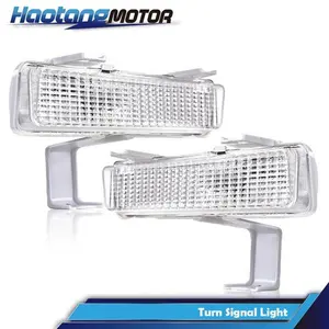 CROSSDESIGN Clear Lens Turn Signal Light Lamp Left & Right Fit For 80-90 Chevrolet Caprice