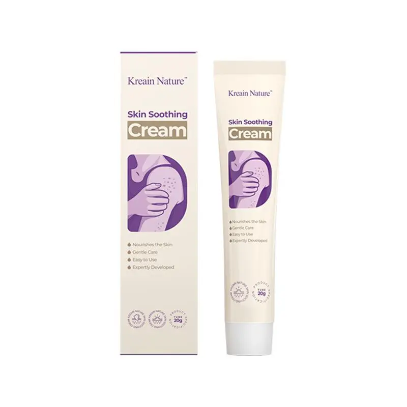 Kreain Nature Natural Skin Soothing Cream Sensitive Redness Relief Hydrating Moisturizer Gentle Repair Daily Facial Care for Dry Irritated Skin