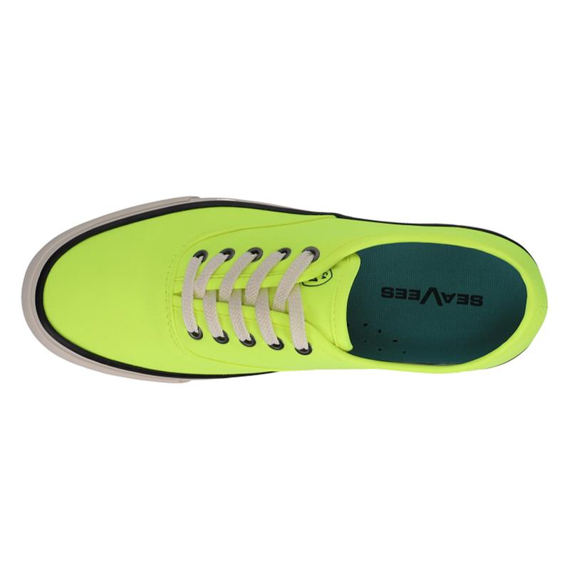 SeaVees Womens Legend Neon Lace Up Sneakers Shoes Casual - Yellow