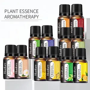 Aromatherapy Essential Oil Set, 10ml X 12 Bottles, Suitable for Diffusers, Comes with Gift Box and Pouch | Lavender, Vanilla, Rose, Mint, Etc.