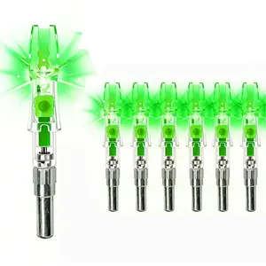 JianZD 6-Pack Lighted Nocks for Arrows .204/.233/.242/.244/6.2mm Lighted Arrow Nocks for Archery Hunting