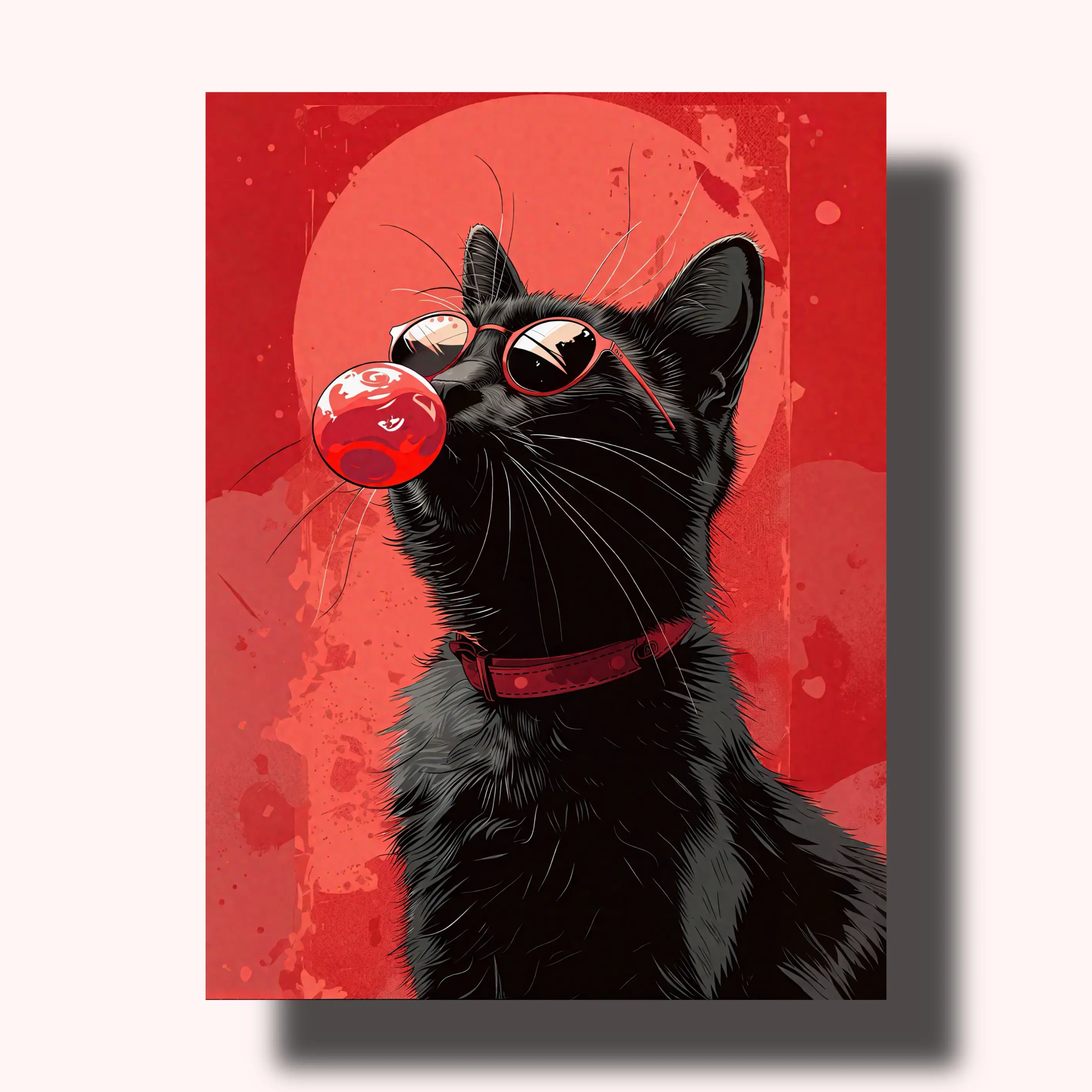 Pop Art Cat Paint by Numbers Kit - High-Quality Canvas, Vivid Paint Colors, Calming Creativity Activity, Home Décor, Perfect for All Levels, Ideal for Birthday Gifts